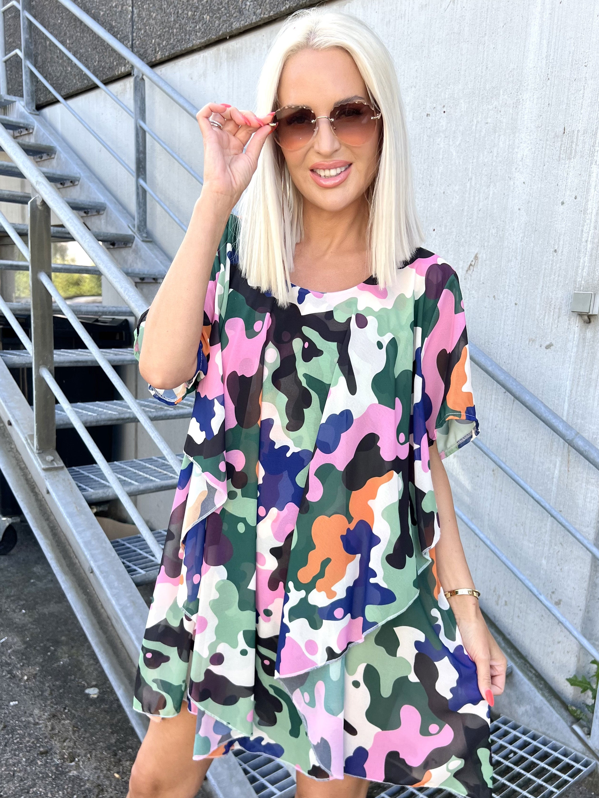 Wanda - Tunika kjole i chiffonstof